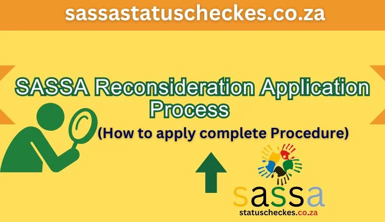 SASSA  srd R350 reconsideration and status check