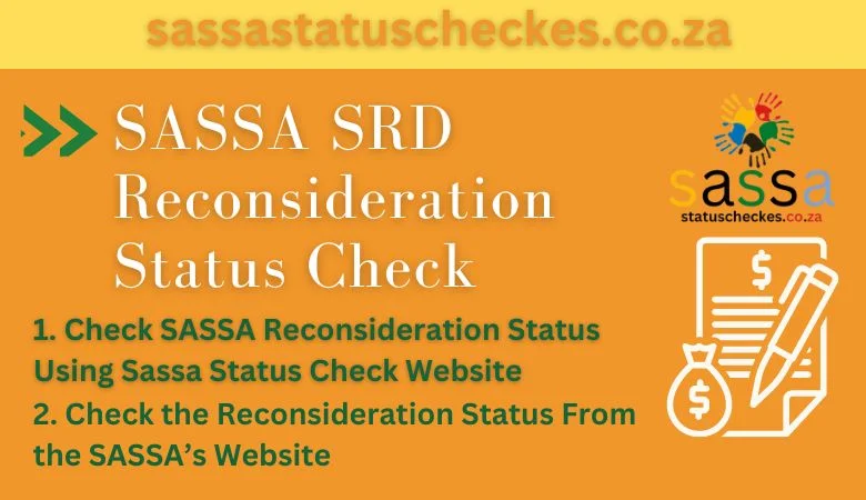 SASSA SRD R350 reconsideration status check