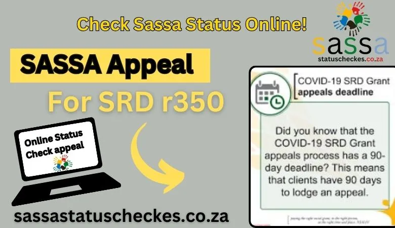 SASSA Appeal for SRD r350 Online 
