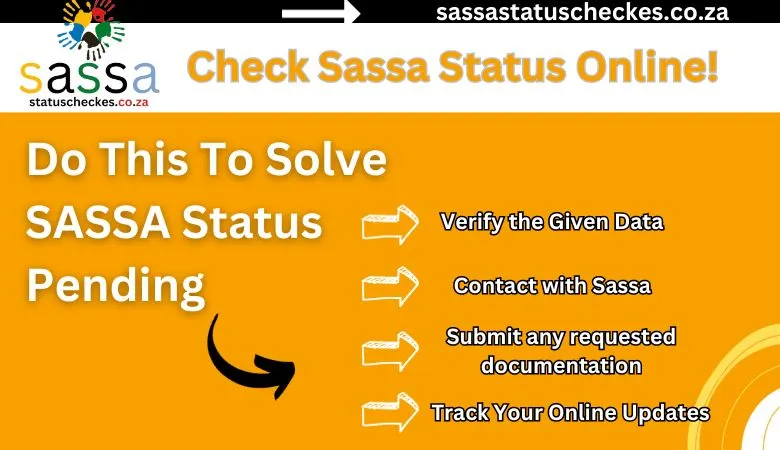 Solve Sassa status pending for r350 grant