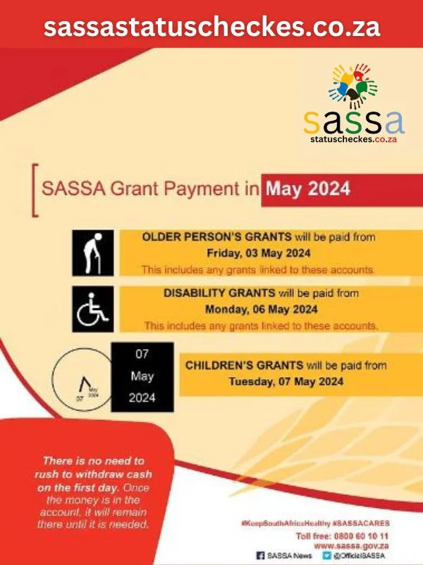 Sassa New Payment Dates for May 2024